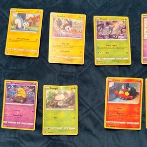 Pokemon Card Collection with Yellow Borders